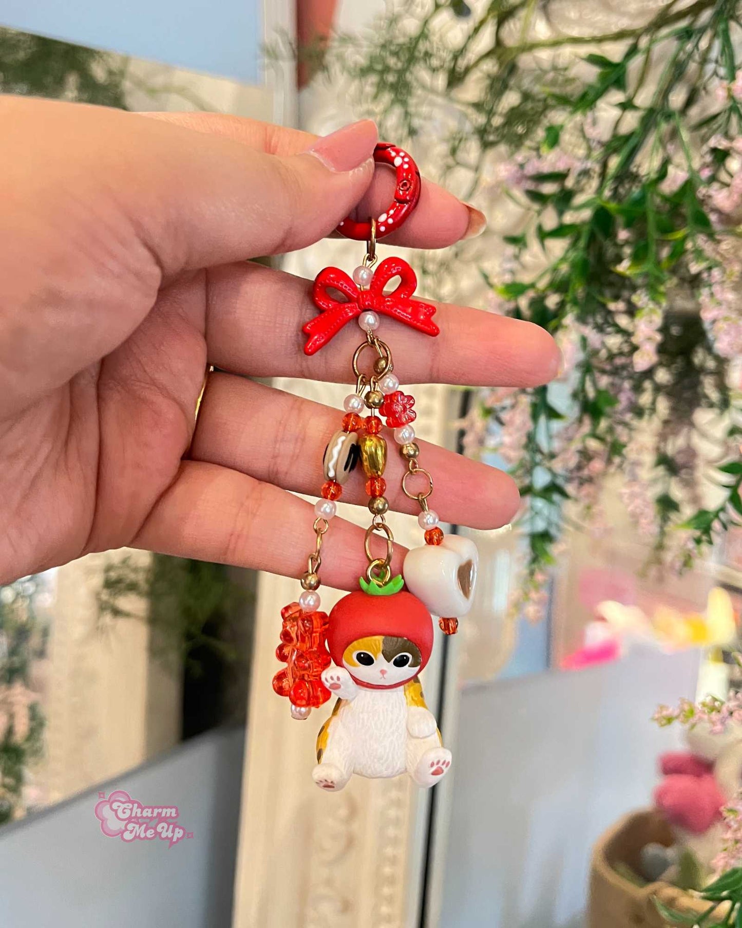 Mofusand & Maltese X Food Series Mini Figurine Charm Keychain