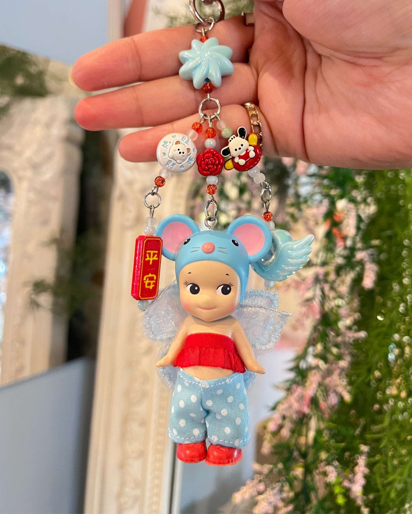 Sonny Angel Mini Figurine Custom Charm Keychain - CNY Edition