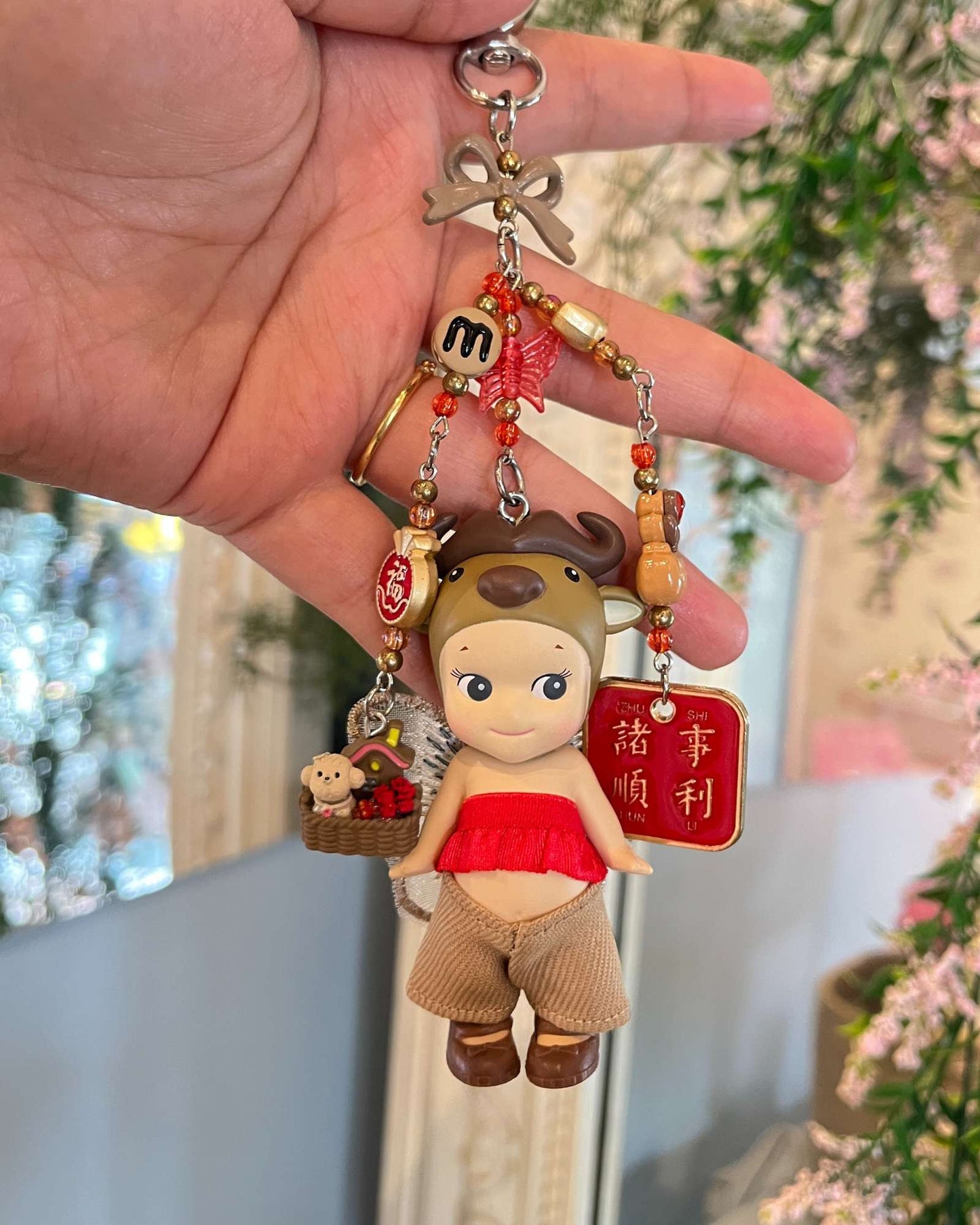 Sonny Angel Mini Figurine Custom Charm Keychain - CNY Edition