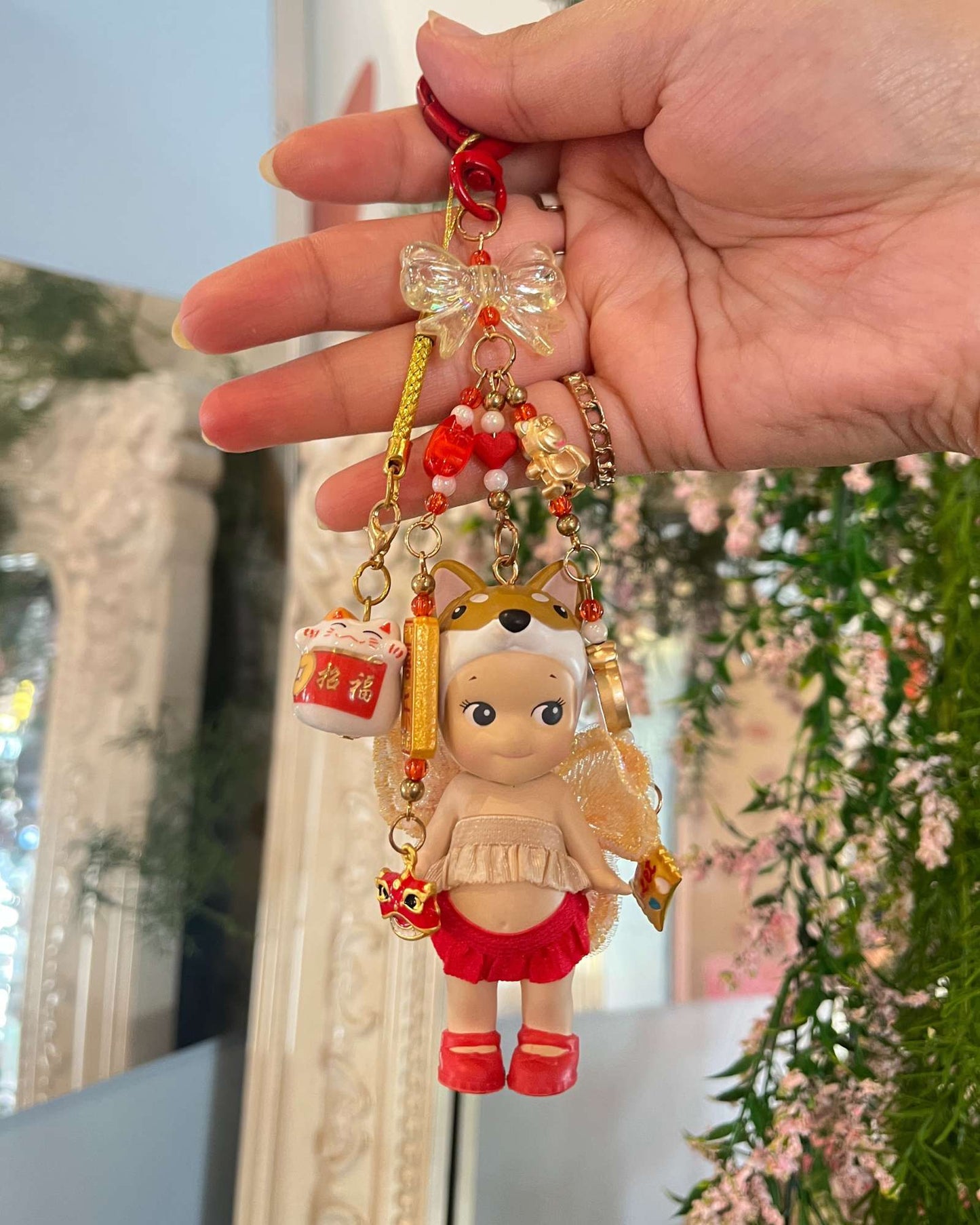 Sonny Angel Mini Figurine Custom Charm Keychain - CNY Edition